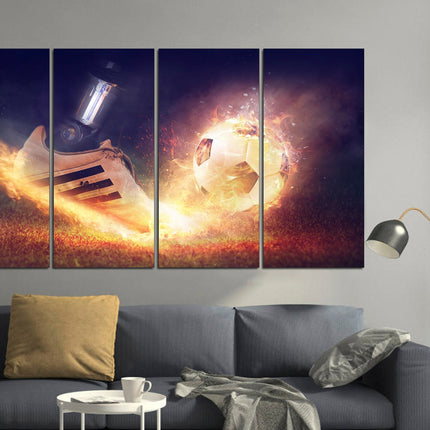 Football man canvas Sports wall art Man gift Football wall art Framed canvas Sports print Canvas artwork Wall art print Football decor