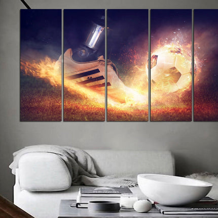 Football man canvas Sports wall art Man gift Football wall art Framed canvas Sports print Canvas artwork Wall art print Football decor