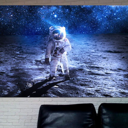 Astronaut print Street art on canvas Modern wall art Contemporary print Trendy wall art Moon art print Modern art canvas Decorative art