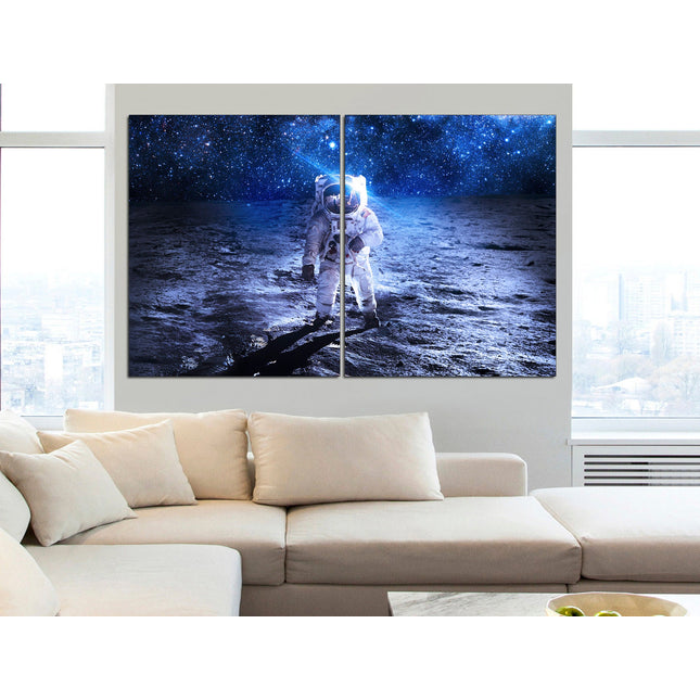 Astronaut print Street art on canvas Modern wall art Contemporary print Trendy wall art Moon art print Modern art canvas Decorative art