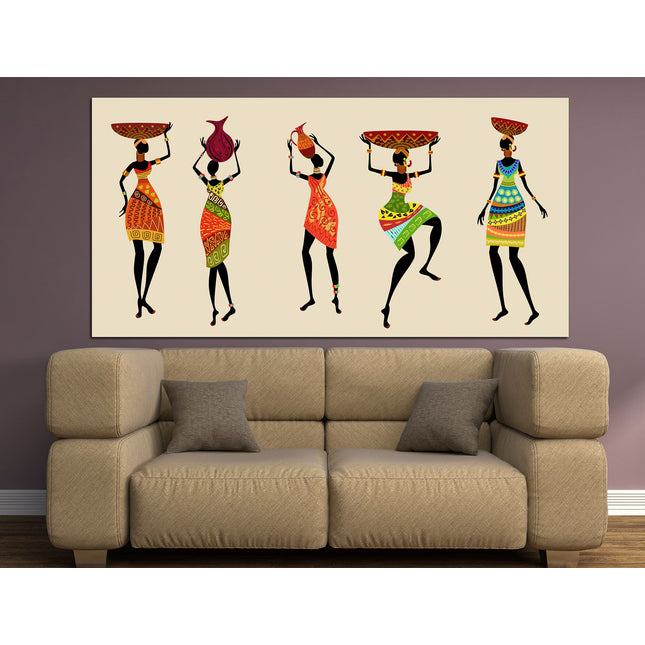 American indian art Ethnic canvas art Ethnic canvas art Indians canvas print Indians wall art Native american gift Large canvas art Decor