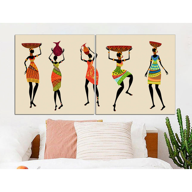 American indian art Ethnic canvas art Ethnic canvas art Indians canvas print Indians wall art Native american gift Large canvas art Decor