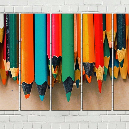 Pencil on canvas Trendy wall art Modern wall art Above bed art Pencil on canvas Colour pencils Original art print Holiday gift Art print