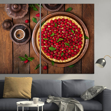 Coffee on canvas Canvas for kitchen Pie on canvas Coffee on canvas Kitchen wall decor Dining room decor Modern kitchen Restaurant decor