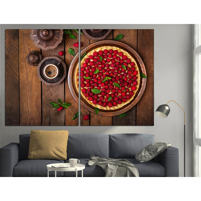 Coffee on canvas Canvas for kitchen Pie on canvas Coffee on canvas Kitchen wall decor Dining room decor Modern kitchen Restaurant decor