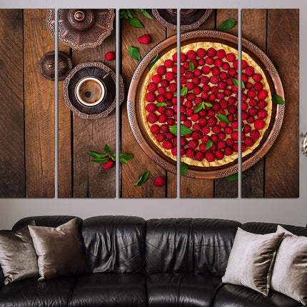 Coffee on canvas Canvas for kitchen Pie on canvas Coffee on canvas Kitchen wall decor Dining room decor Modern kitchen Restaurant decor