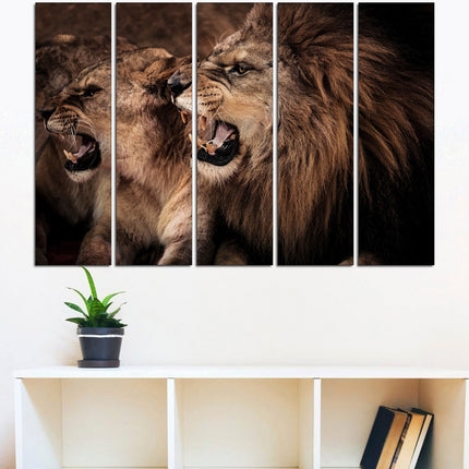 Lion poster African home decor Animal canvas Lion art seal Safari decor Lion pride decor Wildlife art Animal poster Lion wall art Lion head