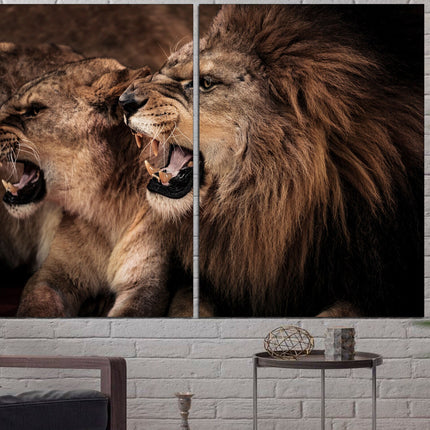 Lion poster African home decor Animal canvas Lion art seal Safari decor Lion pride decor Wildlife art Animal poster Lion wall art Lion head