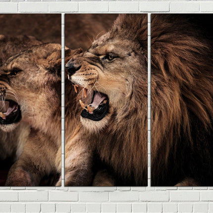 Lion poster African home decor Animal canvas Lion art seal Safari decor Lion pride decor Wildlife art Animal poster Lion wall art Lion head