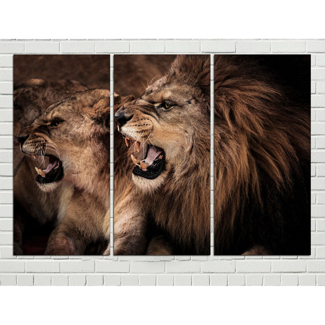 Lion poster African home decor Animal canvas Lion art seal Safari decor Lion pride decor Wildlife art Animal poster Lion wall art Lion head
