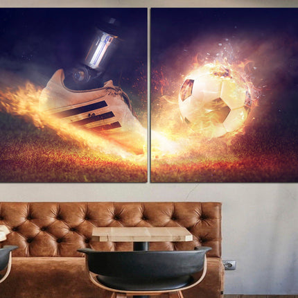 Football man canvas Sports wall art Man gift Football wall art Framed canvas Sports print Canvas artwork Wall art print Football decor