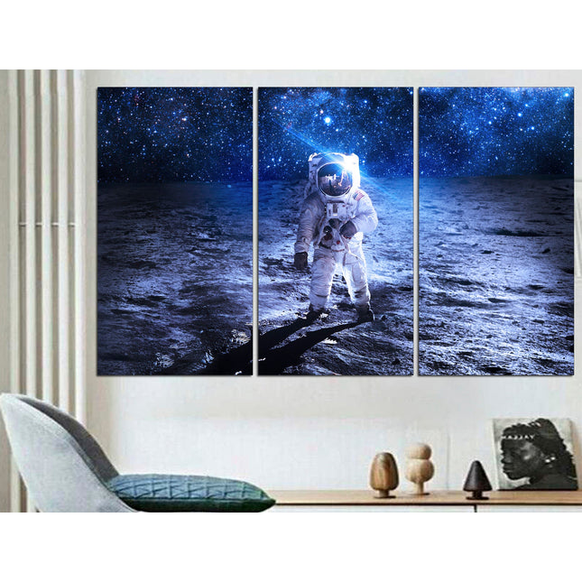Astronaut print Street art on canvas Modern wall art Contemporary print Trendy wall art Moon art print Modern art canvas Decorative art