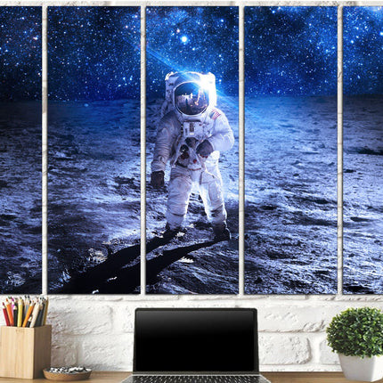 Astronaut print Street art on canvas Modern wall art Contemporary print Trendy wall art Moon art print Modern art canvas Decorative art