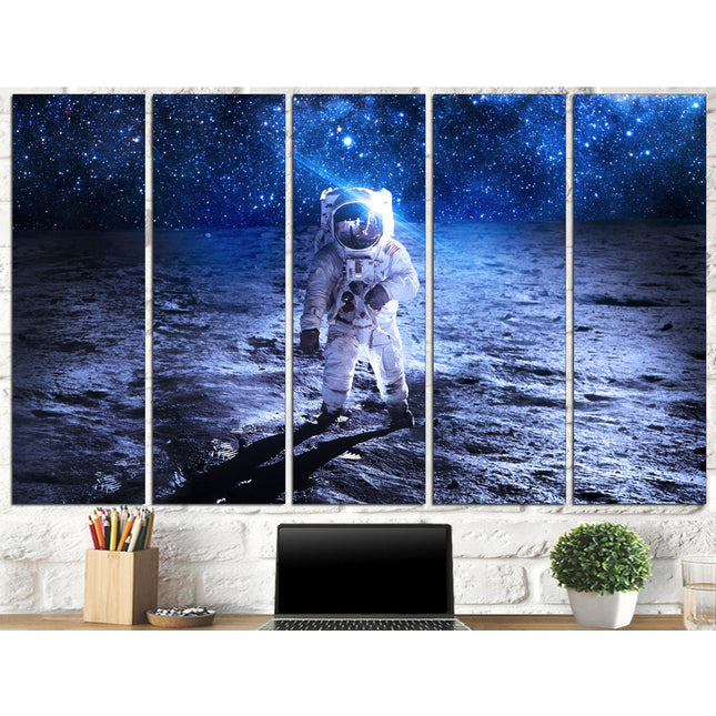 Astronaut print Street art on canvas Modern wall art Contemporary print Trendy wall art Moon art print Modern art canvas Decorative art