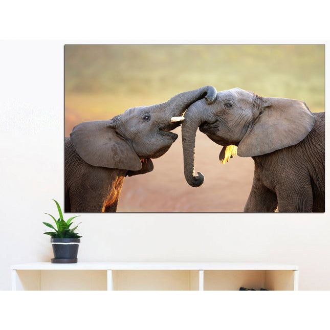 Elephant on canvas Big poster Wldlife art Elephant on canvas Safari Elephant wall art African home decor Indian elephant Canvas wild africa