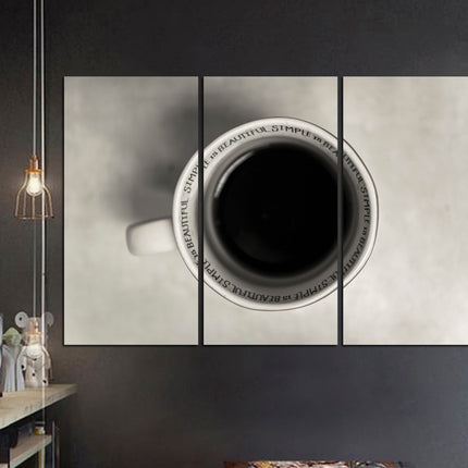 Large wall art Canvas for kitchen Pie on canvas Coffee on canvas Kitchen wall decor Dining room decor Modern kitchen Restaurant decor