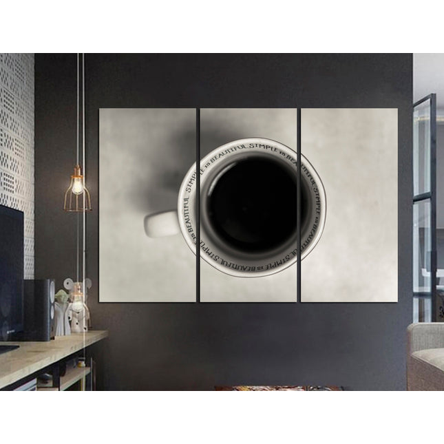 Large wall art Canvas for kitchen Pie on canvas Coffee on canvas Kitchen wall decor Dining room decor Modern kitchen Restaurant decor
