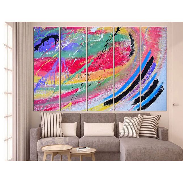 Minimalist print Digital abstraction Abstract printable Abstract wall decor Color palette Modern wall art Abstract bright art