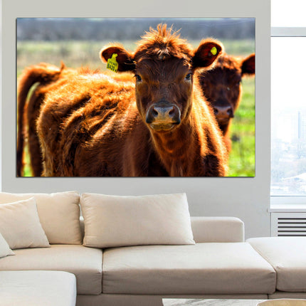 Farm wall art Cow decor Farm animal decor Texas home decor Kitchen wall art Cow print Farmer gift Multi-panel canvas Canvas art print
