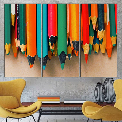Pencil on canvas Trendy wall art Modern wall art Above bed art Pencil on canvas Colour pencils Original art print Holiday gift Art print