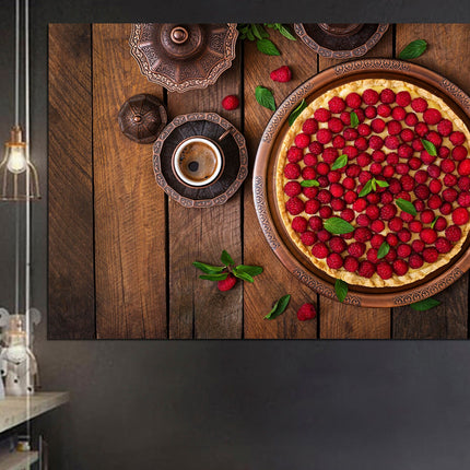 Coffee on canvas Canvas for kitchen Pie on canvas Coffee on canvas Kitchen wall decor Dining room decor Modern kitchen Restaurant decor