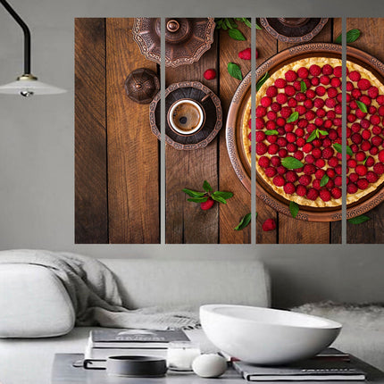 Coffee on canvas Canvas for kitchen Pie on canvas Coffee on canvas Kitchen wall decor Dining room decor Modern kitchen Restaurant decor