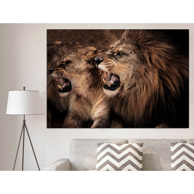 Lion poster African home decor Animal canvas Lion art seal Safari decor Lion pride decor Wildlife art Animal poster Lion wall art Lion head