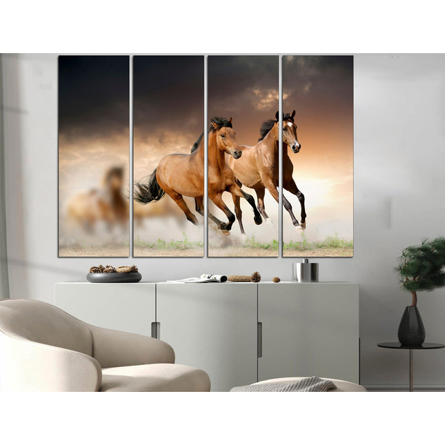 Horse poster Canvas animal art Animal poster Big poster horses on canvas Equestrian arthorse poster Horse print canvas