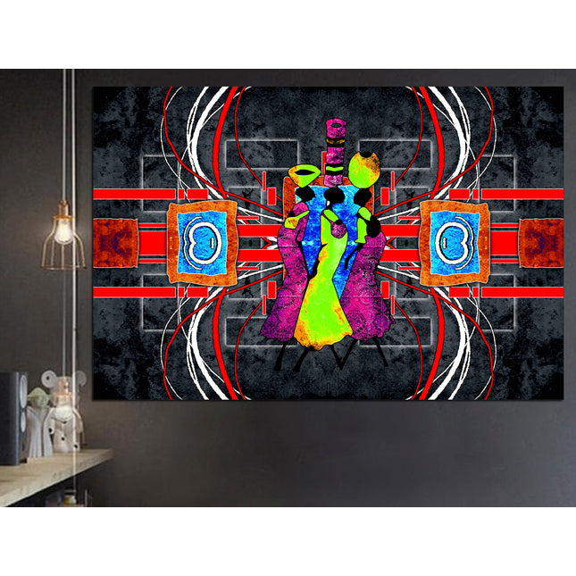 Abstract painting Art poster Living room wall art Wall art print Abstract bright art Color art print Vintage print Art poster Modern art