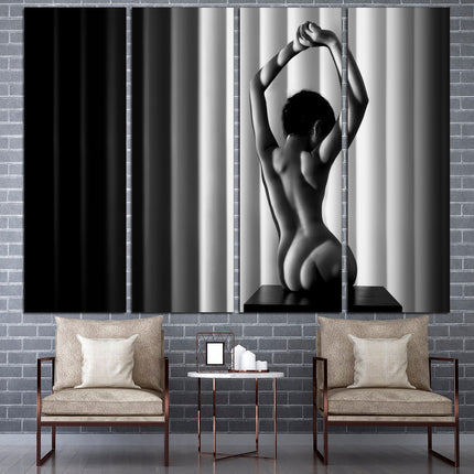 Gift for boys Modern poster Colorful canvas Multi-panel canvas Mountains on canvas Erotic art prints Female body print A gift to the house