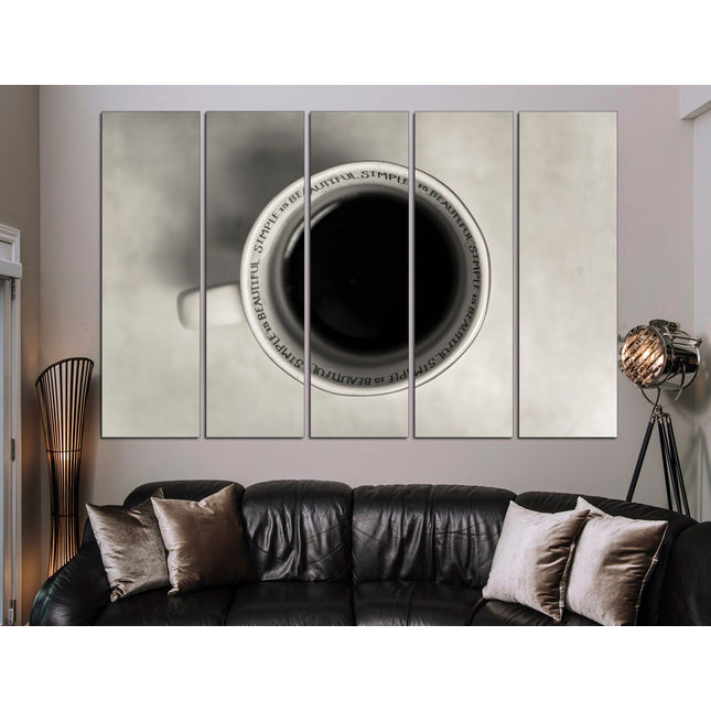 Large wall art Canvas for kitchen Pie on canvas Coffee on canvas Kitchen wall decor Dining room decor Modern kitchen Restaurant decor