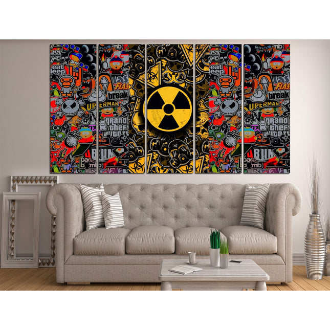 Graffiti street art Contemporary print Trendy wall art Street art on canvas Modern wall art Urban wall art Modern art canvas Decorative art