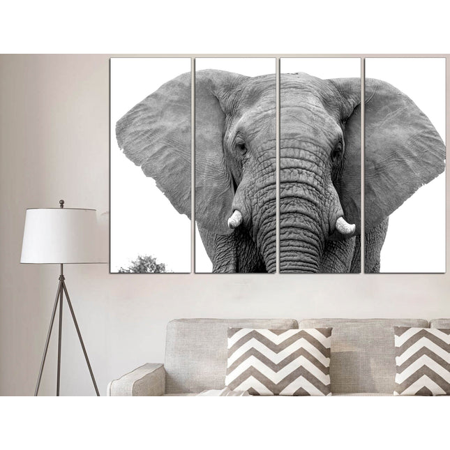 Indian elephant Big poster Elephant on canvas Safari Elephant wall art African home decor Indian elephant Canvas wild africa