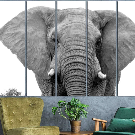 Indian elephant Big poster Elephant on canvas Safari Elephant wall art African home decor Indian elephant Canvas wild africa