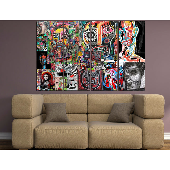 Graffiti street art Contemporary print Trendy wall art Street art on canvas Modern wall art Urban wall art Modern art canvas Decorative art