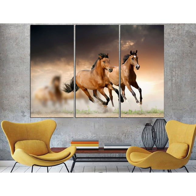 Horse poster Canvas animal art Animal poster Big poster horses on canvas Equestrian arthorse poster Horse print canvas
