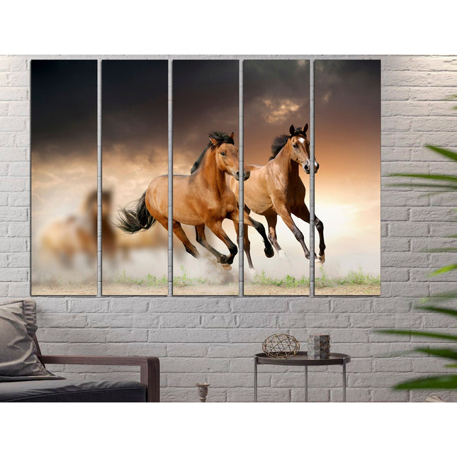 Horse poster Canvas animal art Animal poster Big poster horses on canvas Equestrian arthorse poster Horse print canvas