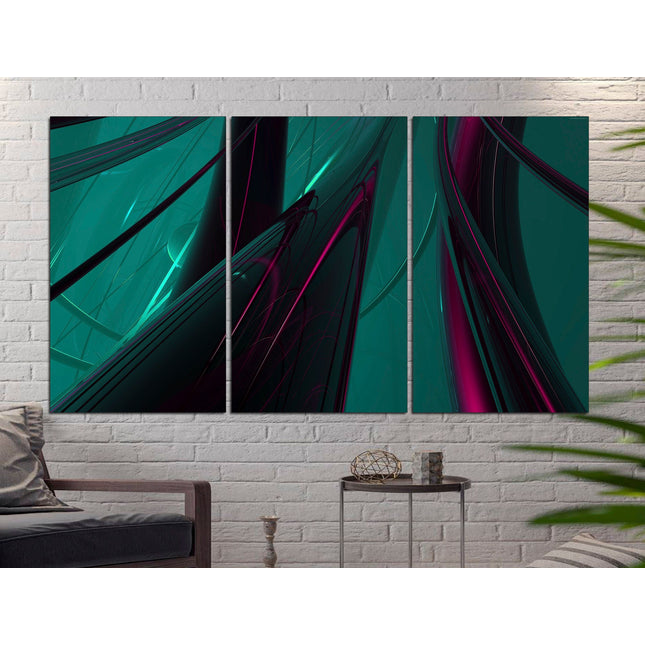 Minimal abstraction Green abstract art Abstract canvas Street art on canvas Urban wall art Exclusive canvas Original canvas art