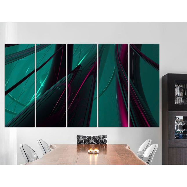 Minimal abstraction Green abstract art Abstract canvas Street art on canvas Urban wall art Exclusive canvas Original canvas art
