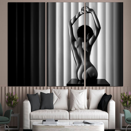 Gift for boys Modern poster Colorful canvas Multi-panel canvas Mountains on canvas Erotic art prints Female body print A gift to the house