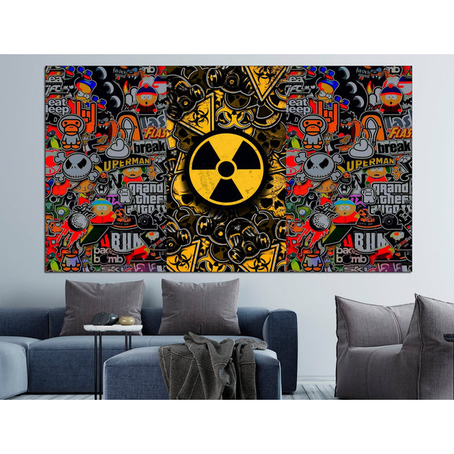 Graffiti street art Contemporary print Trendy wall art Street art on canvas Modern wall art Urban wall art Modern art canvas Decorative art
