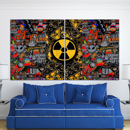 Graffiti street art Contemporary print Trendy wall art Street art on canvas Modern wall art Urban wall art Modern art canvas Decorative art