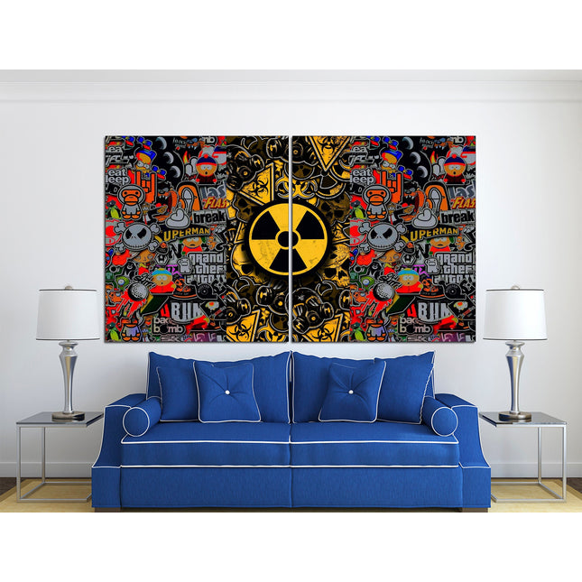 Graffiti street art Contemporary print Trendy wall art Street art on canvas Modern wall art Urban wall art Modern art canvas Decorative art
