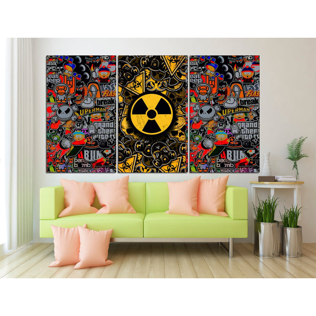 Graffiti street art Contemporary print Trendy wall art Street art on canvas Modern wall art Urban wall art Modern art canvas Decorative art