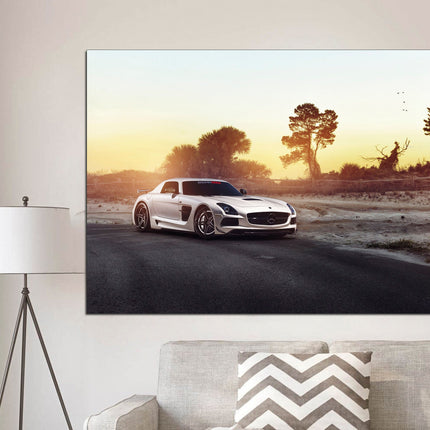 Ferrari trend print White ferrari Supercar wall art Boys room poster Poster in the garage Supercar gift