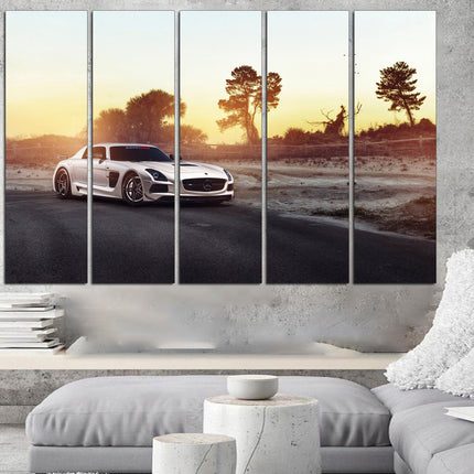 Ferrari trend print White ferrari Supercar wall art Boys room poster Poster in the garage Supercar gift