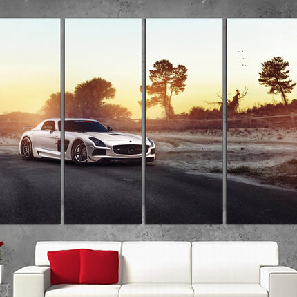 Ferrari trend print White ferrari Supercar wall art Boys room poster Poster in the garage Supercar gift