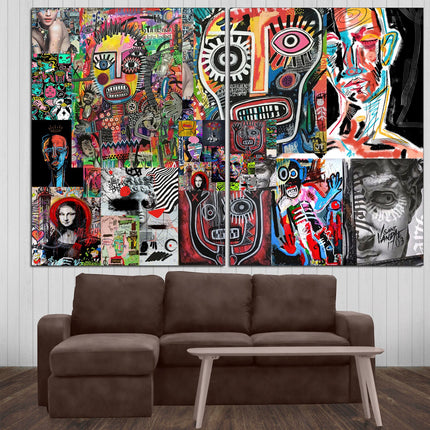 Graffiti street art Contemporary print Trendy wall art Street art on canvas Modern wall art Urban wall art Modern art canvas Decorative art