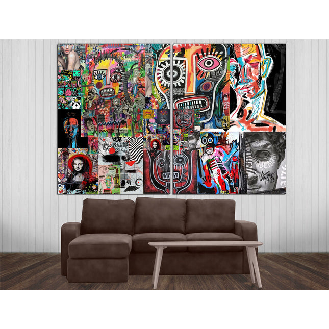 Graffiti street art Contemporary print Trendy wall art Street art on canvas Modern wall art Urban wall art Modern art canvas Decorative art
