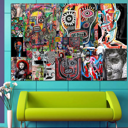 Graffiti street art Contemporary print Trendy wall art Street art on canvas Modern wall art Urban wall art Modern art canvas Decorative art